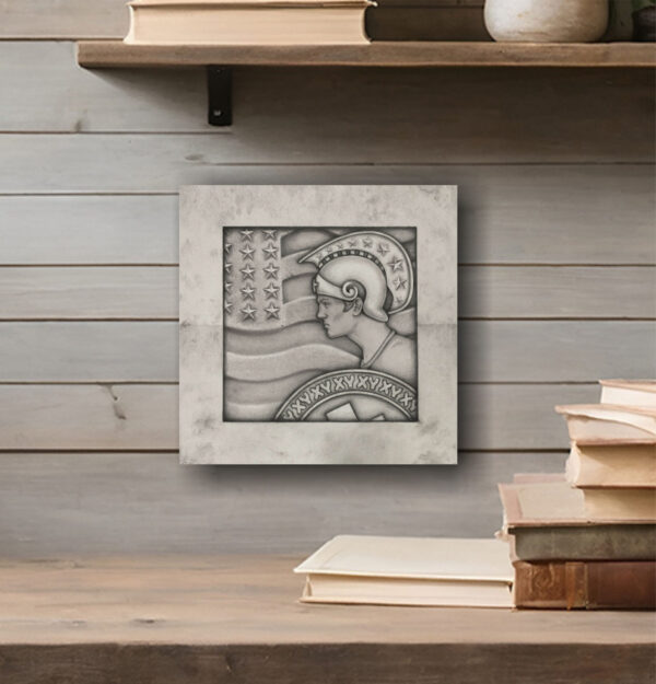 Christian American Warrior wall art.