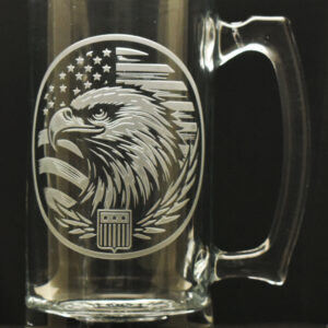 Eagle One deep etch 26 oz. Classic beer mug.