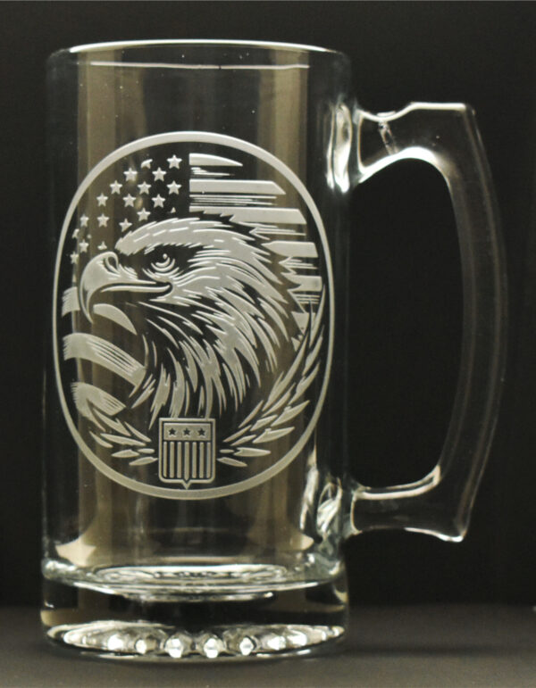 Eagle One deep etch 26 oz. Classic beer mug.