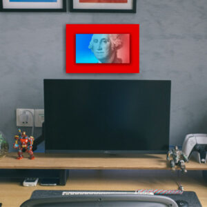 Office view of George Washington portrait.