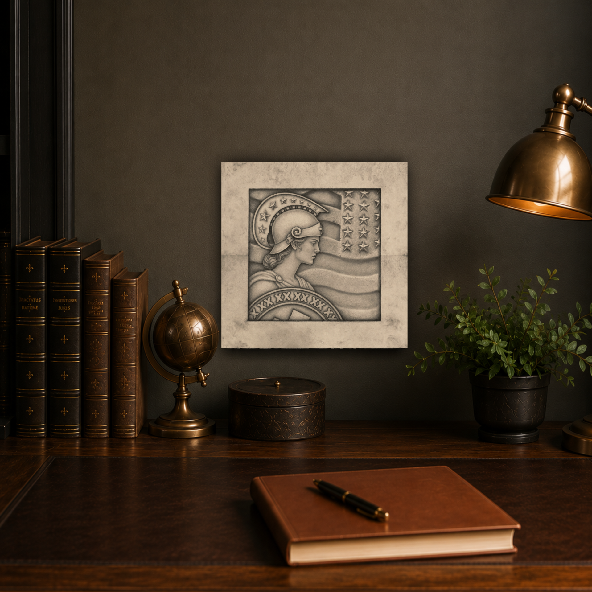 Office wall art.