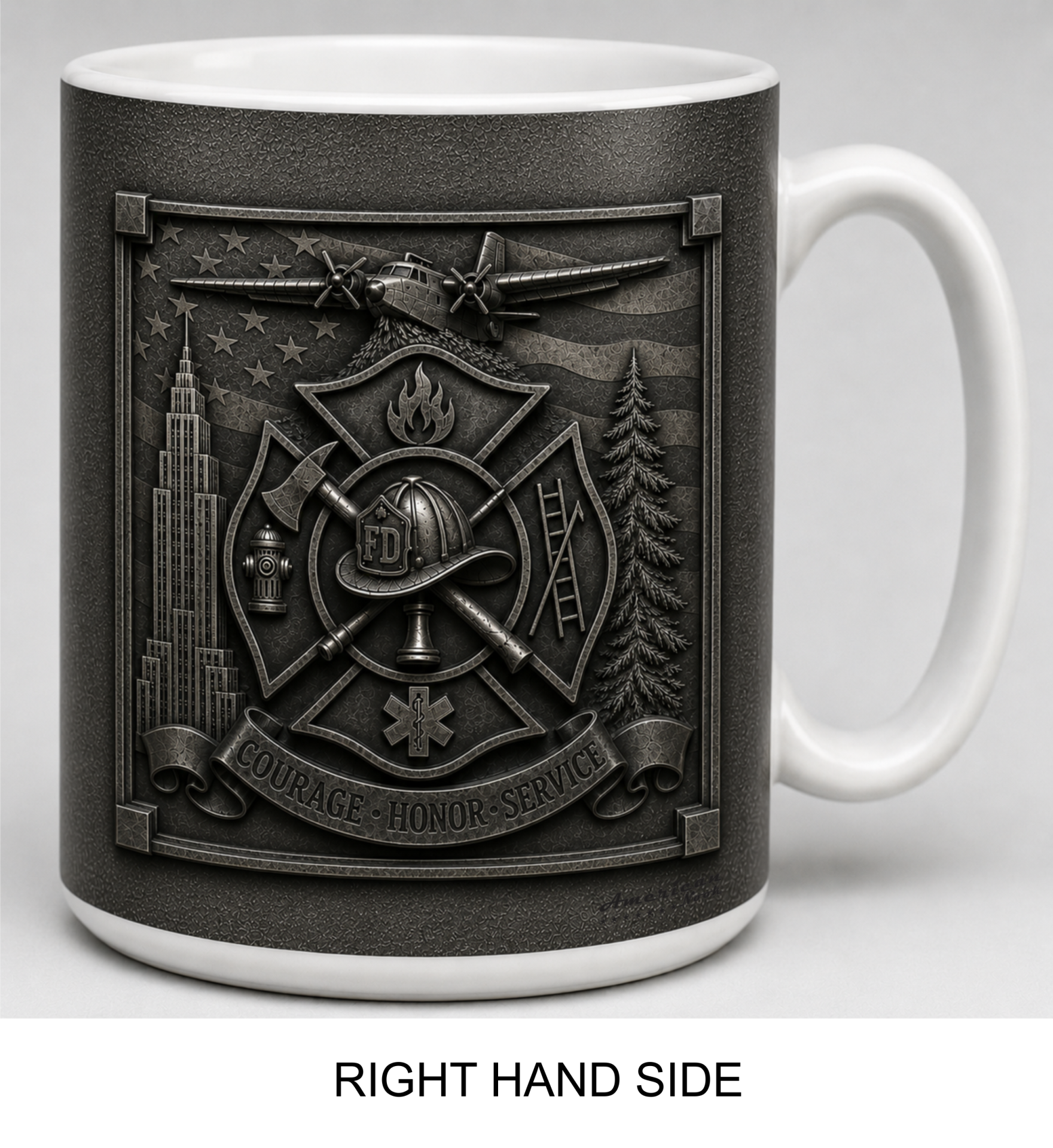 National Firefighters 15oz. Coffee Mug - Image 4