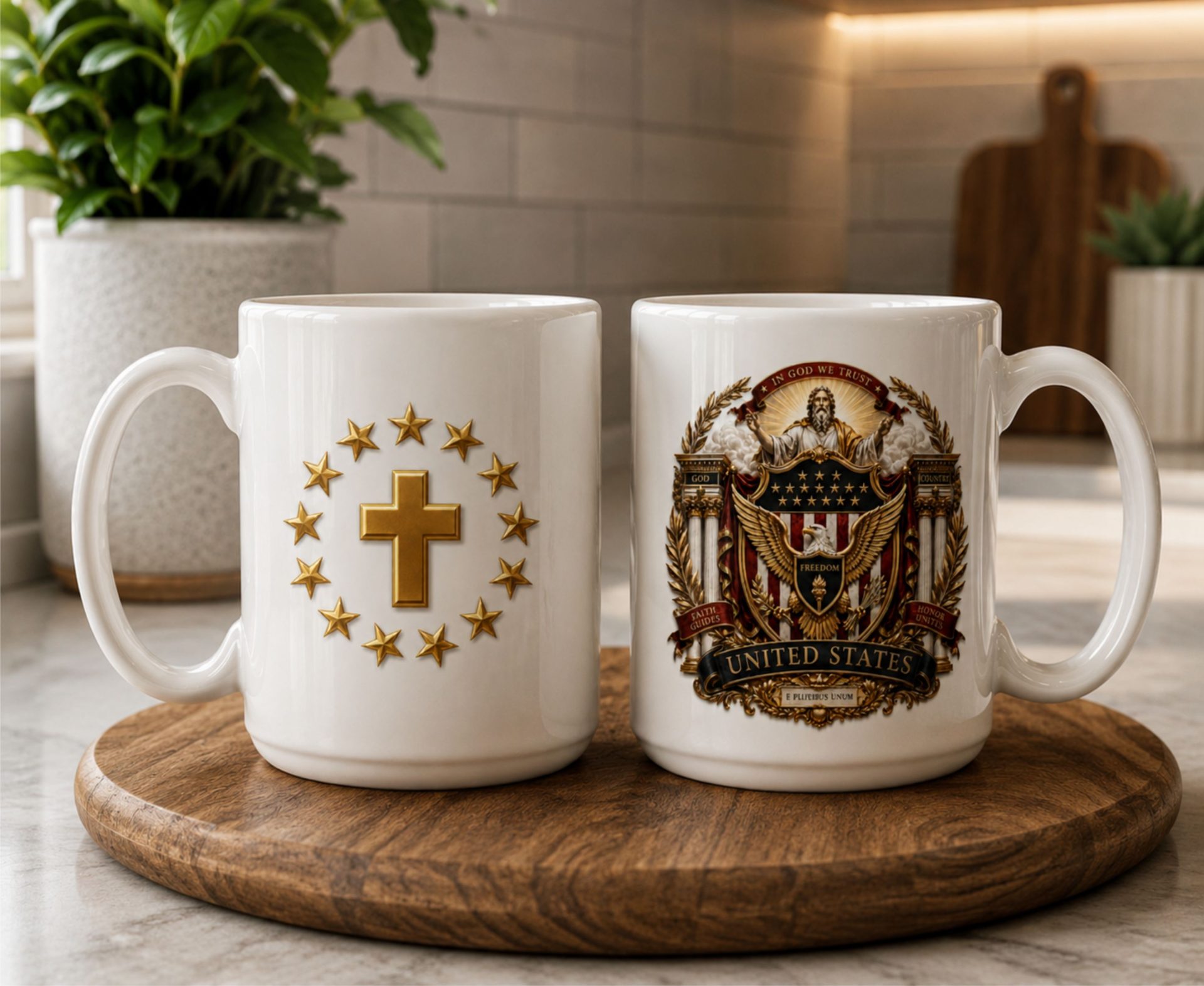 God & Country Mugs