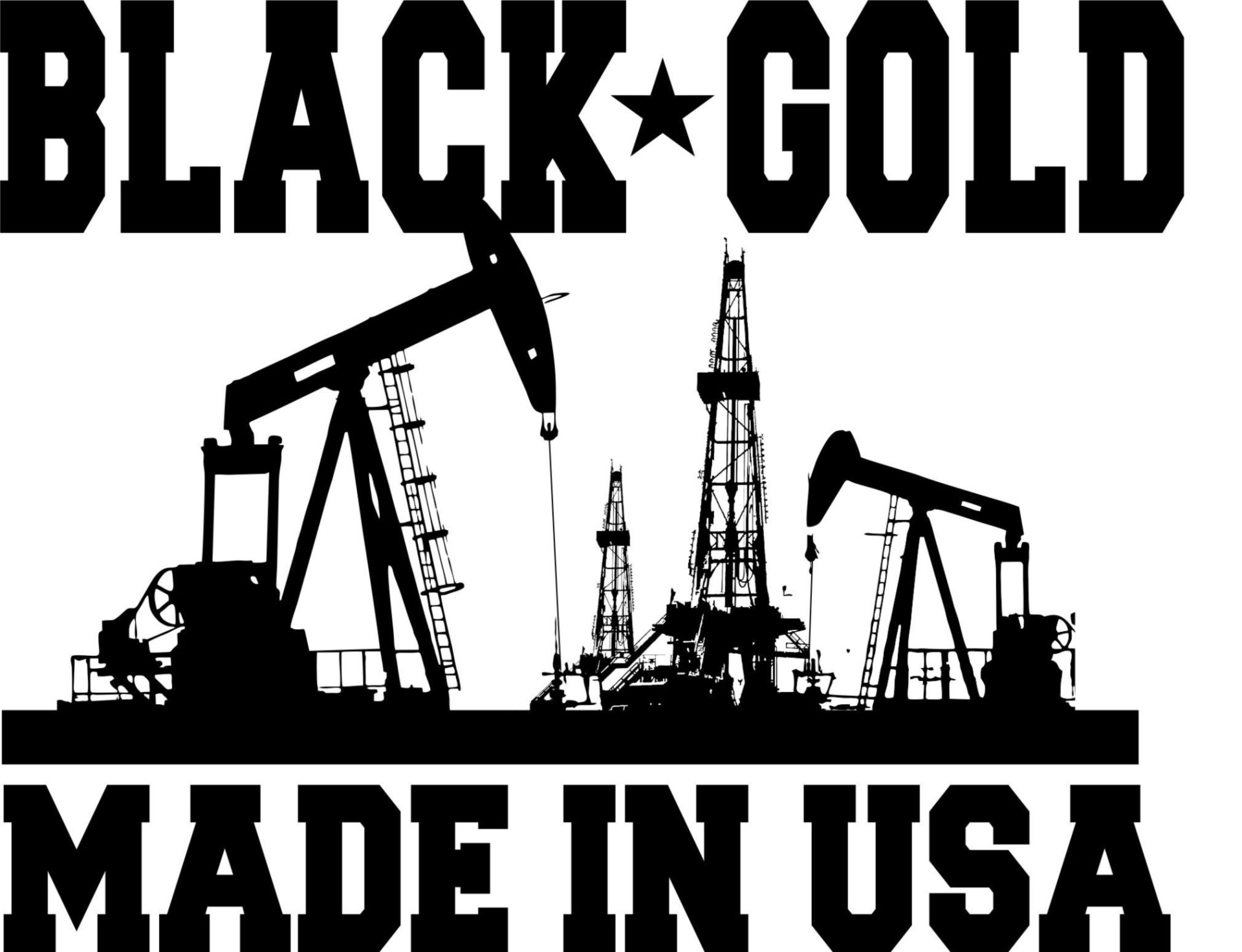 Oil Rig Graphic.