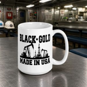 Black Gold Coffee Mug