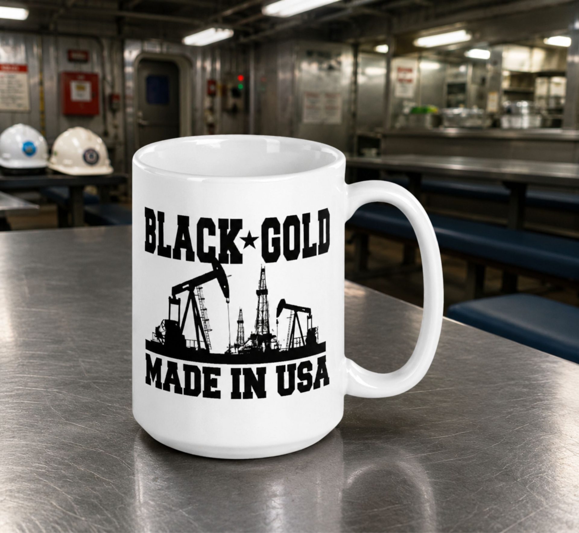 Black Gold Coffee Mug
